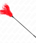 KINK - PLUSIEURS PLUMES DE CHATOUILLES ROUGES 45 CM