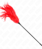 KINK - PLUSIEURS PLUMES DE CHATOUILLES ROUGES 45 CM