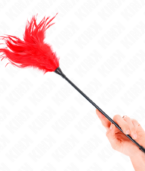 KINK - PLUSIEURS PLUMES DE CHATOUILLES ROUGES 45 CM