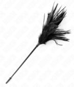 KINK - PLUSIEURS PLUMES DE CHATOUILLES NOIRES 45 CM