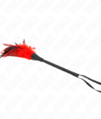 KINK - PLUMES DE POULET TICKLE EN FORME DE CORNE ROUGE 36 CM