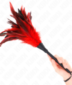 KINK - PLUMES DE POULET TICKLE EN FORME DE CORNE ROUGE 36 CM