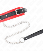 KINK - COLLIER MODÈLE BASIC AVEC LAISSE 65 CM MODÈLE 3 ROUGE 53 X 5 CM