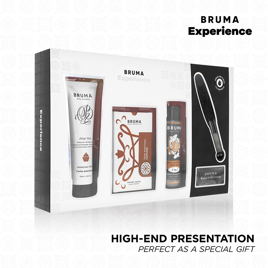 BRUMA XPERIENCE - KIT TENTATION DOUCE GÂTEAU AMÉRICAIN VIBRO-ORGASMIQUE