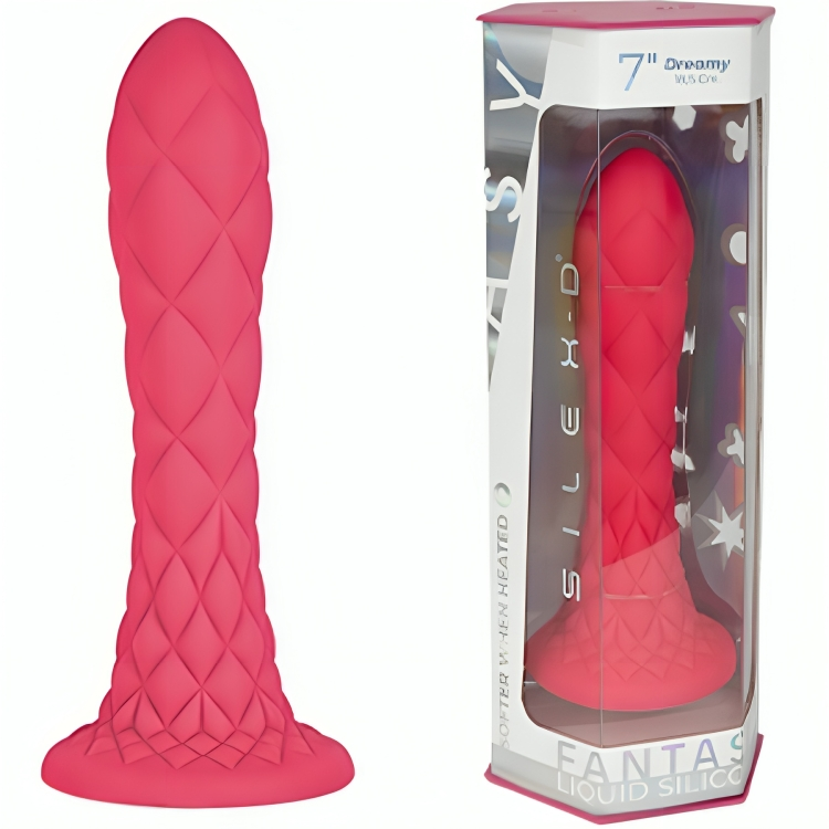 SILEXD - DREAMY DILDO FANTASY SILICONE LIQUIDE THERMOREACTIF FUCHSIA 18