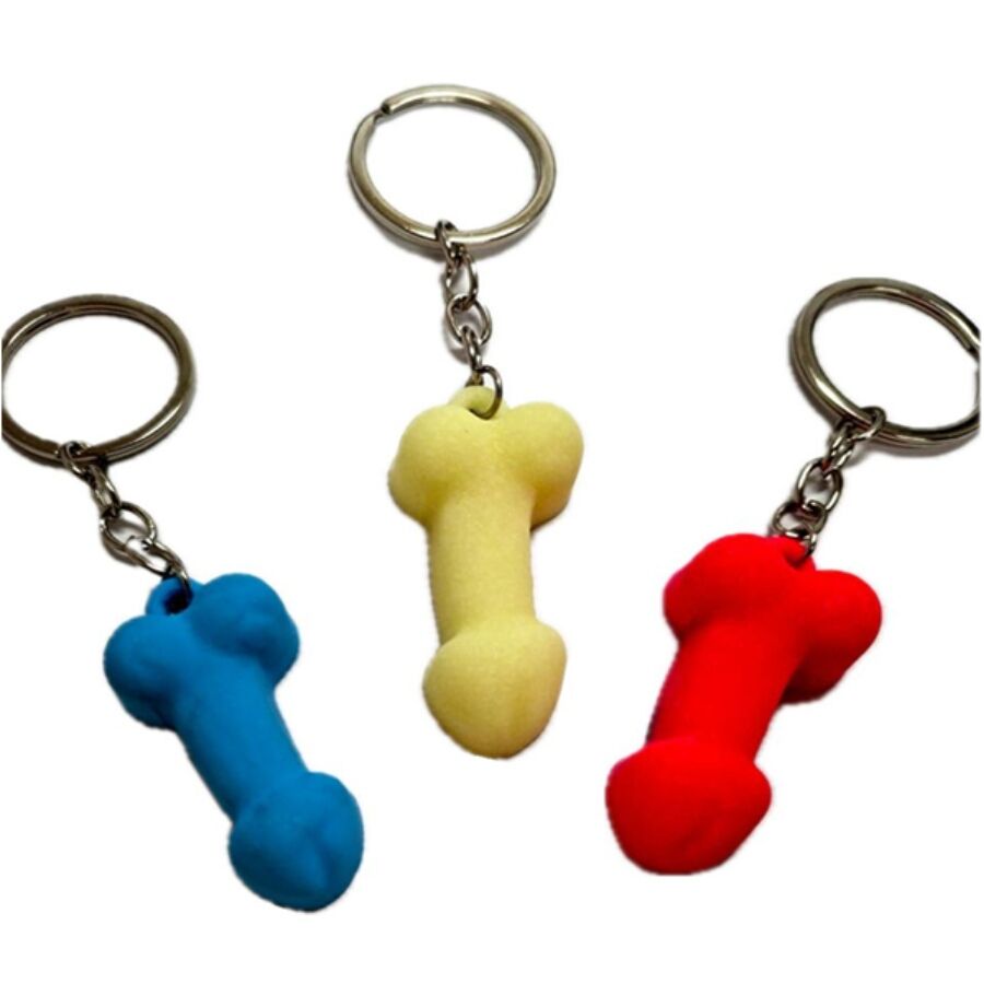 DIABLO PICANTE - PORTE-CLÉS PÉNIS EN SILICONE ASSORTIS